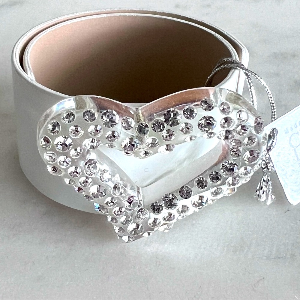 NWT Swarovski / Volpino Heart Leather Bracelet